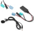 Bluetooth Audio Adapter,DC12V 6Pin Bluetooth Audio Cable Car Stereo AUX-in Adapter with Microphone ABS Fit for Renault Clio/Espace/Megane...