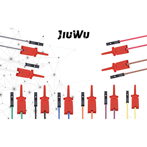 A Set 10 pcs Red Logic Analyser Useful High Efficiency Clip Ideal Test Hook...