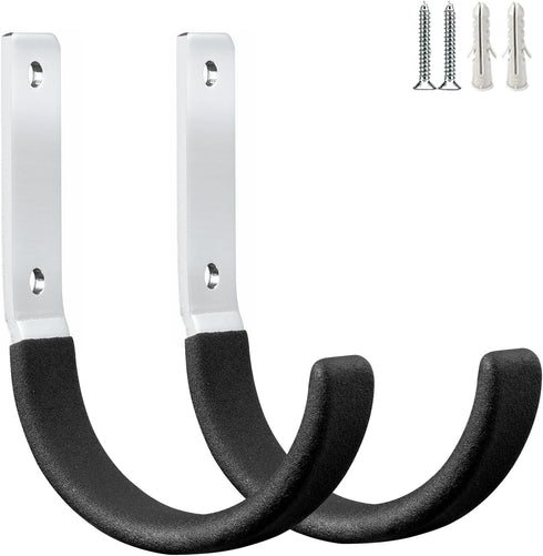 Heavy Duty Steel Garage Hooks,Garage Storage Utility Hooks,Heavy Duty Garage Garden Tool Organizer,Steel Wall Mount Hooks, Garden Hose Hanger, Sma...