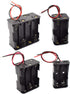 SDTC Tech 4-Pack 2/4/6/8 x AA Battery Holder with Wire Leads 3/6/9/12 Volt Battery Case Box Kit for Arduino Project Led Circuit Experiment...