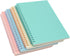 Yansanido Spiral Notebook, 4 Pcs A5 Thick Plastic Hardcover 8mm Ruled 4 Color 80 Sheets -160 Pages Journals for Study and Notes (Light Pink,Light ...