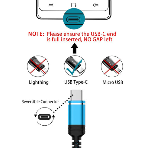 USB C Charger Cable Fast Charging 3 Pack 3ft for Samsung Galaxy Z Fold 6 Flip 6 S24 Ultra A15 5G A35 A14 A54 S23 FE S22 S21 S20 A32 A12 iPhone 15 ...