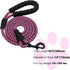 6FT Heavy Duty Dog Leash, Comfortable Soft handle, 1/2" Diameter Nylon Rope Leash for Medium and Large Dogs Walking Training, Pink...