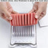 Egg slicer Luncheon Meat Slicer,Egg slicer for hard boiled eggs FENGCHEN Spam slicer With 10 Singing Cutting Wires in Stainless Steel...