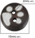 KARMELLING 50PC Dark Coffee Round 2 Holes Wooden Paw Claw Sewing Buttons 15mm(5/8") Dia...