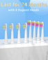 SEAGO Electric Toothbrush for Adults, Ultrasonic Toothbrushes with 8 Brush Heads, Rechargeable Electronic Toothbrush, White, SG-507...