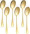6 Pieces Serving Spoons Set, 8.7 Inch Serving Spoon, Includes 3 Serving Spoons and 3 Slotted Spoons, Stainless Steel Buffet Banquet Spoons, Large ...