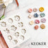 KEOKER Flower Polymer Clay Molds - 1 Pcs for Jewelry Making, Polymer Clay Molds for Earrings Decoration (Medium Flower)...