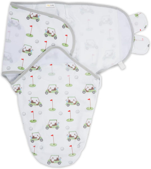 Baby Swaddles, 100% Organic Cotton Swaddles for Newborns Boys and Girls, 0-3 Months Baby Swaddle Sacks with Easy Change Zipper, Velcro Swaddle Neu...