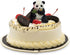 2Pcs/Set 3D Panda & Bamboo Silicone Molds Bamboo Cake Border Fondant Molds Sugarcraft Cake Decorating Tools Candy Chocolate Gumpaste Moulds Panda ...