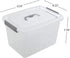 Jekiyo Clear Plastic Storage Bin, 12 Quart Latching Box with Lid, 1 Pack...
