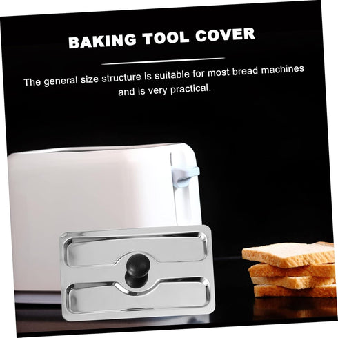 1pc Toaster Cover Small Appliance Cover Toaster Appliance Top Toaster Top Cover Lid for a Toaster Toasters Bread Maker Upper Cover Stainless Steel...