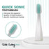 Ayurvedic Quick Sonic Toothbrush Head Replacement for Adults | DailyClean Toothbrush | (2 Count)...