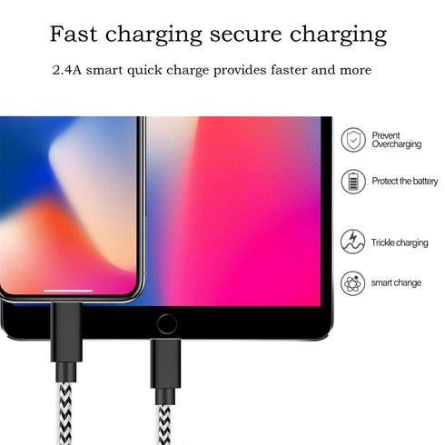 for i Phone Charger Cable MFi Certified 2Pack 3.3FT i Phone Cable Fast i Phone Charging Cord Compatible with i Phone 14/13/12/11/Pro/X/Xs Max/XR /...