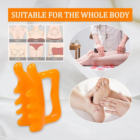 1Pcs Fascia Cellulite Massager New Shape Neck Shoulder Back Resin Massager Body Massage Tool...