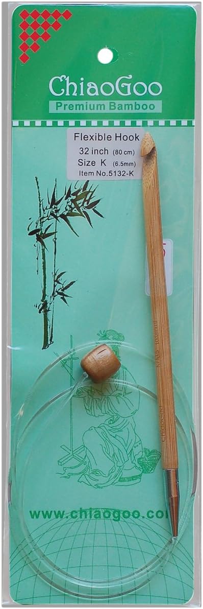 ChiaoGoo 32-Inch Flexible Tunisian Hooks, K10.5/6.5mm (5132-K)...