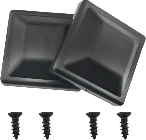 CHENJIN 4PCS Plastic Fence Post Caps Waterproof and UV Resistant PP Plastic Deck Post Top Cover Outdoor Post Cap Protection Used for Decks Walkway...