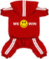 Cute Dog Hoodie Tracksuit Sweater Coat Jacket Winter Pajamas Clothes Clothing Jumpsuit 4-Legs Red for Cat Puppy Small Medium Big All Type Dogs (6X...