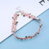 Boho Flower Lace Choker Necklace Pink Rose Choker Chain Vintage Floral Choker Collar Jewelry for Women Teen Girls...