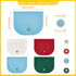 PandaHall 5 Colors Bag Flip Cover, Imitation Leather Bag Accessories Sew on Bag Cover Purse Making Supplies Hardware with Clasps for Bag Making DI...