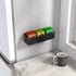 NiHome Magnetic Three-Compartment Acrylic Tea Bag Organizer, Versatile Storage Solution for Tea Bags and Small Items, Durable Sleek Design with Co...