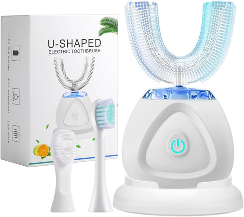 Ultrasonic Toothbrush, Automatic Toothbrush 360 Auto Sonic Toothbrush, Teeth whitening Brush with Timer & Wireless Charging 360° Ultrasonic Electr...