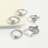 Snake Rings Set Open Serpent Stacking Rings Gothic Animal Band Rings Vintage Silver Adjustable Knuckle Ring Set Jewelry for Women Girls (5 Pcs)...