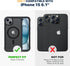 Diaclara Magnetic Designed for iPhone 15 Case, Compatible with MagSafe Built-in Touch Sensitive Anti-Scratch Screen Protector, with Camera Lens Pr...