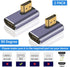 Poyiccot HDMI 90 Degree Adapter 8k, Right Angle HDMI 2.1 Adapter, 48Gbps HDMI Male to Female Adapter Extender Connector Supports 8K@60Hz, 4K@120Hz...