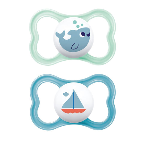 MAM Air Pacifiers (2 Pack), MAM Sensitive Skin Pacifier 6+ Months, Best Pacifier for Breastfed Babies, Baby Boy Pacifiers, 6-16 (Pack of 2)...