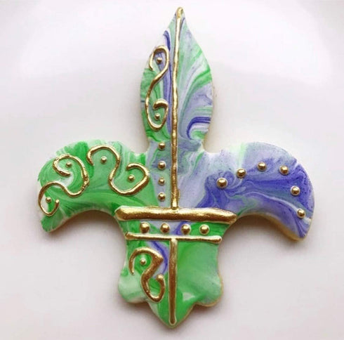 Fleur de Lis Cookie Cutter, 4.75" Made in USA by Ann Clark...
