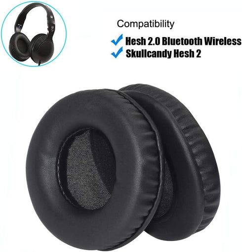 Skullcandy Replacement Ear Pads Hesh 2 Replacement Ear Pads Ear Cushions Ear Cups Ear Cover Earpad Repair Parts for Skullcandy Hesh2.0 Bluetooth W...
