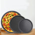lasenersm 2 Pieces Pizza Pan 6inch Round Pizza Pan Pizza Tray Pizza Baking Tray Pizza Bakeware Sheet for Home Kitchen Restaurant Supplies, Black...