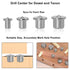 24PCS Dowel Centering Pins for Woodworking, Steel Drill Center for Dowel and Tenon Center Transfer Plugs Point (1/4", 5/16", 3/8", 1/2")...