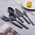 Matte Black Large Serving Utensil Set, FULLYWARE Stainless Steel Large Hostess Serving Set, include Serving Spoon, Slotted Serving Spoon, Serving ...