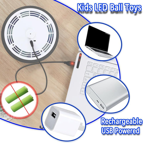 VNVDFLM Hover Soccer Ball Toys for Boys, LED Light Soccer Balls with Soft Foam Bumpers?, Indoor Outdoor Air Floating Hover Ball Football Game Kids...