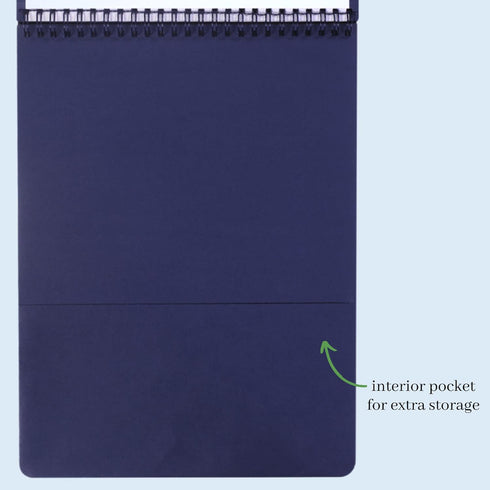 Kate Spade New York Large College Ruled Notebook, Top Spiral Notebook with 160 Pages, 11.75" x 8.5" Writing Pad, Bookshelf...