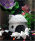 AnRui Aquarium Decorations Ceramic Mushroom House Landscape Aquatic Hideaway Cave Decor Cute Fish Tank Ornament Accessories for Young Shrimp,Short...