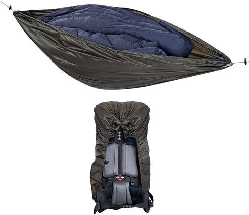 onewind Versatile Hammock Gear Sling or Backpack Rain Cover, Ultralight Waterproof Underbelly Gear Hammock Storage to Place Backpack, Clothes, Qui...