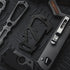 KeyUnity KS00BK Carabiner Clip Multitool Stainless Steel 7 Tools in 1 | Quick Release Clasp | Wrench | Cross Screwdriver | Slotted Screwdriver | B...