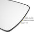 X AUTOHAUX Car Rearview Left Driver Side Mirror Glass Replacement W/Backing Plate Heated White Glass for Nissan MURANO 2015-2018 for Nissan PATHFI...