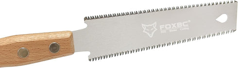 FOXBC Japanese Hand Saw Flush Cut Small Pull Saw Double-Edged Flexible for Woodworking Trim Saw...