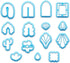 MURMUR Polymer Clay Cutters, Set of 15 Shapes Plastic Clay Cutters for Polymer Clay Jewelry, Clay Earing Cutters for Polymer Clay Jewelry Making...