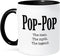 3dRose Pop the man the myth the legend Mug, 11 oz, Black...