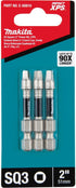Makita E-00810 Impact XPS™ #3 Square 2" Power Bit, 3/pk...