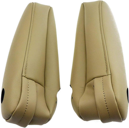 YouVbeen 2Pcs Seat Armrest Leather Cover Fit for Lexus RX300 RX330 RX350 Sport Utility 4-Door 3.0L 2003-2009, Beige Microfiber Synthethic Leather ...