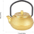 Japanese Cast Iron Teapot, Cast Iron Teapot Gold, Japanese Tetsubin Tea Kettle, 50ml Mini Teapot Kettle, Traditional Japanese Teapot with Handle...