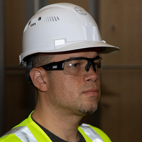 Klein Tools 60161 Safety Glasses, Professional PPE Protective Eyewear with Semi Frame, Scratch Resistant and Anti-Fog, Clear Lens...