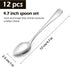 12 Pcs Demitasse Espresso Spoons Set, 4.7" Mini Coffee Spoons, Tiny Tea Spoons, Stainless Steel Small Spoons for Dessert, Tea, Appetizer, Small Se...
