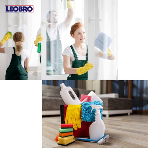 LEOBRO Hand-held Groove Gap Cleaning Tools Door Window Track Cleaning Brushes Air Conditioning Shutter Cleaning Brushes Pack of 4...